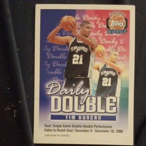 Topps 2000 Daily Double Card with Blue and Black